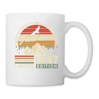 Millésime 1947 Anniversaire - Mug blanc - blanc - Droite