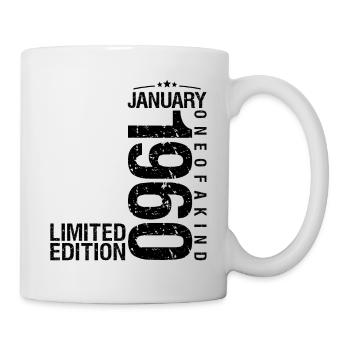 Birthday January 1960 January born in January - Mug - white - Right