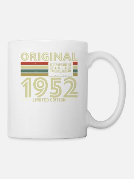 Anniversaire Anniversaire 1952 - Vintage Anniversaire - Mug blanc - blanc