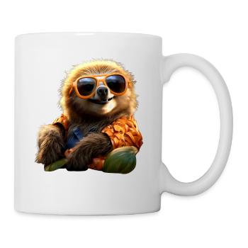 Sloth, Morning Grouch, Loafer, Cute Sloths - Mug - white - Right