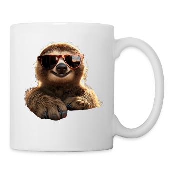 Sloth, Morning Grouch, Loafer, Cute Sloths - Mug - white - Right