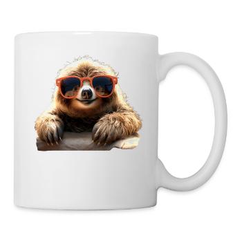Sloth, Morning Grouch, Loafer, Cute Sloths - Mug - white - Right