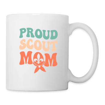 Always a Scout Mom: Unwavering Support Tee - Mug - white - Right