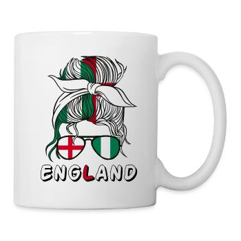 Moitié Anglais Moitié Nigérian Fille Nigeria Angleterre - Mug blanc - blanc - Droite