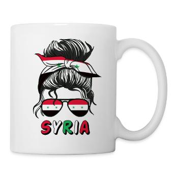 Syrie Syrie Drapeau Filles Filles Syriennes Filles Enfants - Mug blanc - blanc - Droite