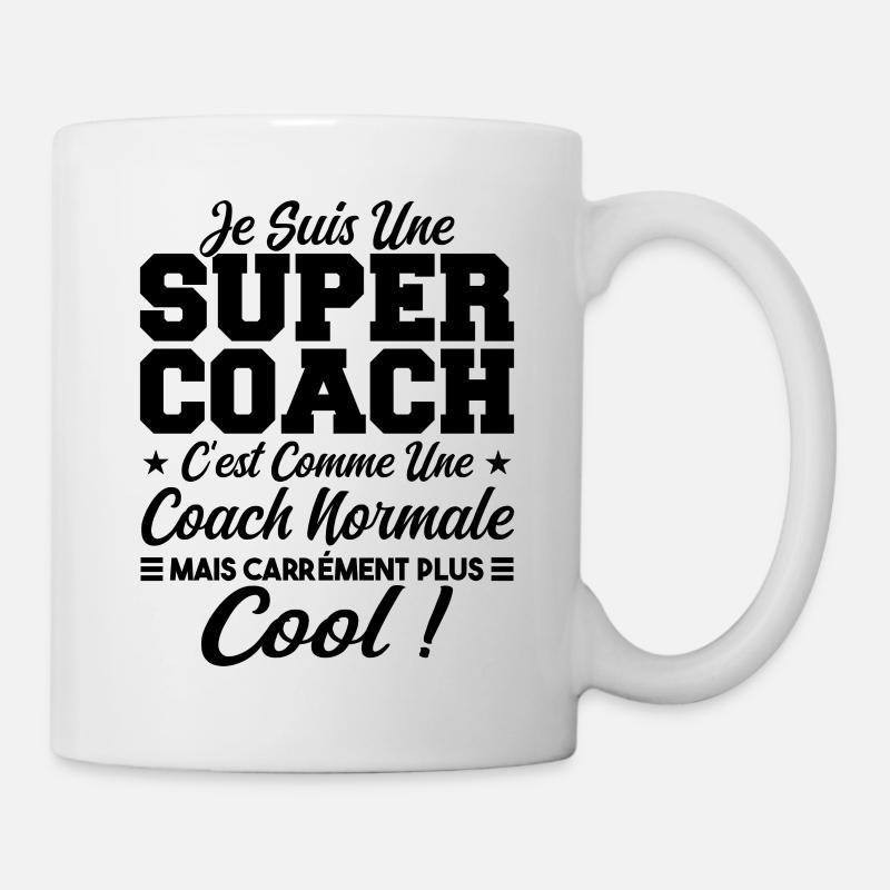 Une Super Coach Idée Femme Cadeau Humour - Mug blanc - blanc