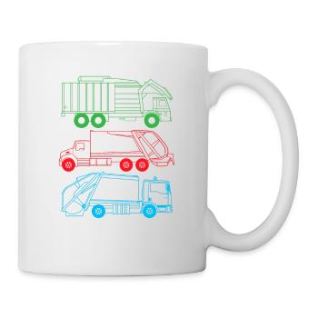 Garbage Truck Love Garbage Collection Child Boy I Gift - Mug - white - Right