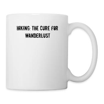 Wandern - Hiking: the cure for wanderlust - Mug - white - Right