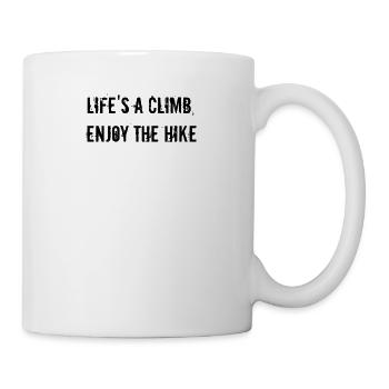 Hiking - Life's a climb, enjoy the hike - Mug - white - Right