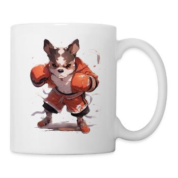 Funny Dog Boxer Boxing MMA Kawaii Martial Arts - Mug - white - Right