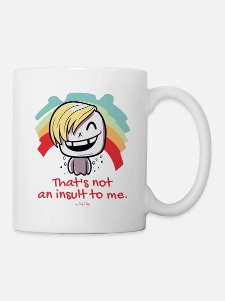 Cartoon, that's not an insult to me, LGBTQ - Mug - white