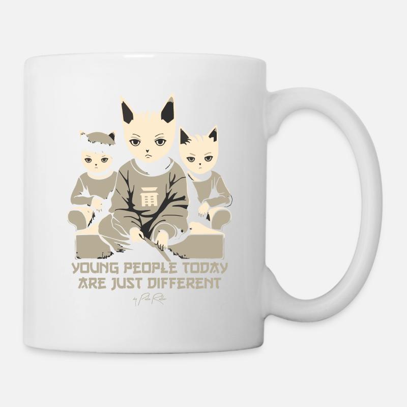 Junge Menschen von heute sind anders - Tasse - Weiß