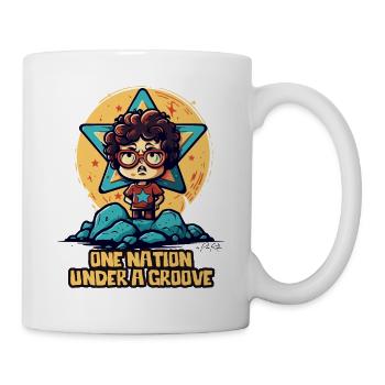 Eine Nation unter einem Groove - Tasse - Weiß - Rechts