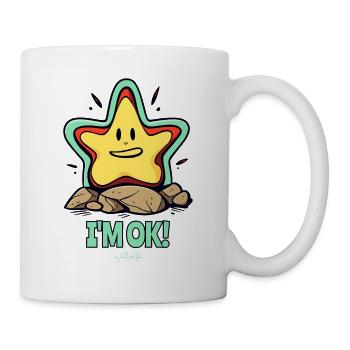 Der Mir geht es gut Stern - Tasse - Weiß - Rechts