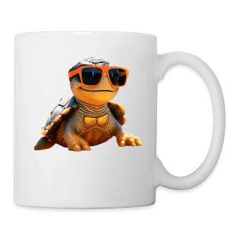 Schildkröte Reptilien Fans Liebe Süße Schildkröten - Tasse - Weiß - Rechts