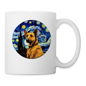Deutscher Schäferhund Lustiger Hund Beliebtes - Tasse - Weiß - Rechts