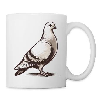 Eine Dove - Die schönste Taube - Tasse - Weiß - Rechts