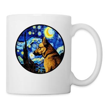 Deutscher Schäferhund Lustiger Hund Beliebtes - Tasse - Weiß - Rechts