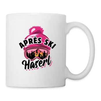 Ski - Apres Ski Haserl - Wintersport, Skiurlaub - Tasse - Weiß - Rechts