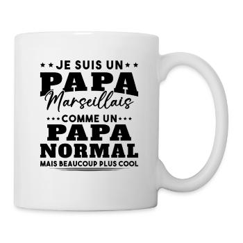 Je suis un Papa Marseillais - Mug blanc - blanc - Droite