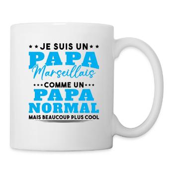 Je suis un Papa Marseillais - Mug blanc - blanc - Droite