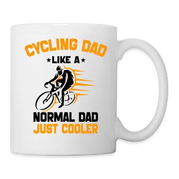 Cycling Dad Like A Normal Dad Just Cooler - Mug - white - Right