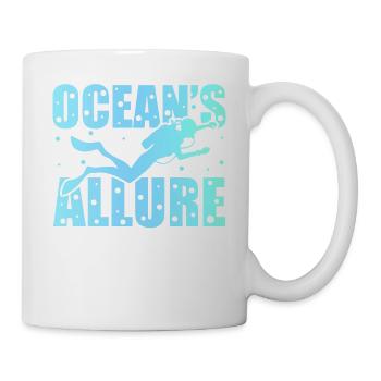 Scuba Diving, Scuba Diving, Holiday Sea Diver - Mug - white - Right