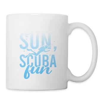 Scuba Diving, Scuba Diving, Holiday Sea Diver - Mug - white - Right