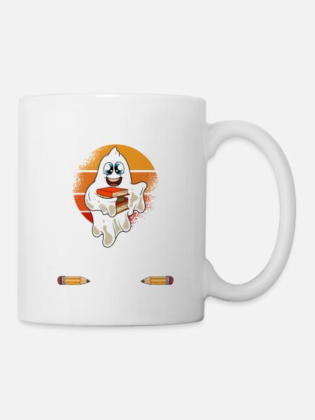 Cadeaux d’Halloween drôle de professeur - Mug blanc - blanc