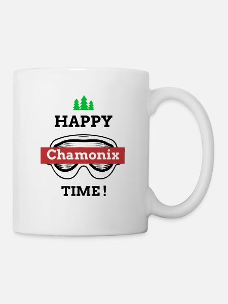 Happy Chamonix time - Mug - white