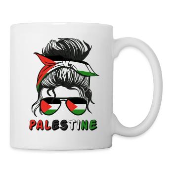Palestine Palestinian Flag Girls Palestinian Girl - Mug - white - Right