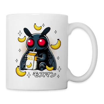 Mothman Bananen Milchshake - Tasse - Weiß - Rechts