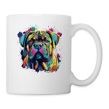 Watercolor Colorful Bullmastiff - Mug - white - Right