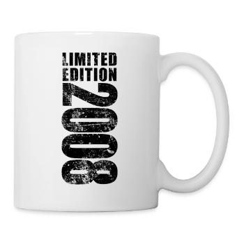 Limited Edition 2008 17. Geburtstag Geschenk - Tasse - Weiß - Rechts