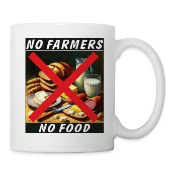 FARMER NO FARMERS NO FOOD - Mug - white - Right