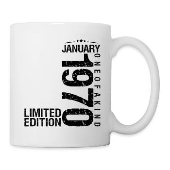 Birthday January 1970 January born in January - Mug - white - Right