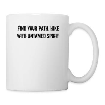 Randonnée - Trouvez votre chemin, randonnez avec un indompté - Mug blanc - blanc - Droite