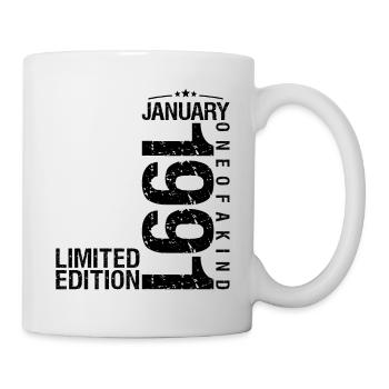 Birthday January 1991 January born in January - Mug - white - Right