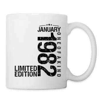 Birthday January 1982 January born in January - Mug - white - Right