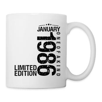 Birthday January 1986 January born in January - Mug - white - Right