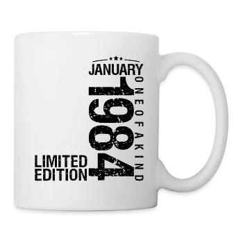 Birthday January 1984 January born in January - Mug - white - Right