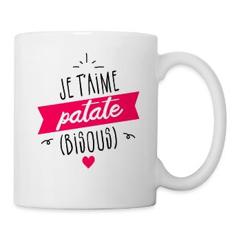 Anniversaire Saint Valentin Cadeau Couple Amoureux - Mug blanc - blanc - Droite