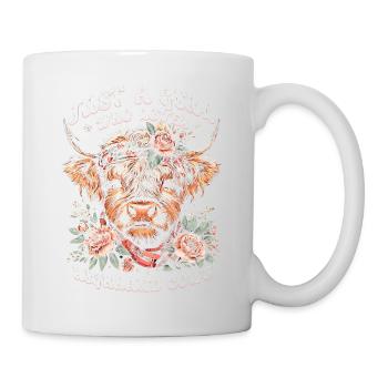 Just A Girl Who Loves Highland Cows - Tasse - Weiß - Rechts