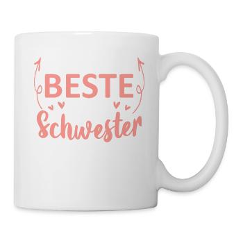 So Sieht Die Beste Kleine Schwester Der Welt Aus - Tasse - Weiß - Rechts