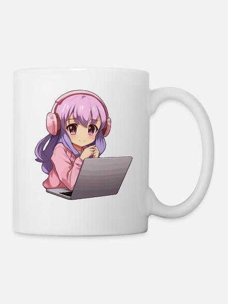 Kawaii Girl Anime and Gaming Anime Lover - Tasse - Weiß