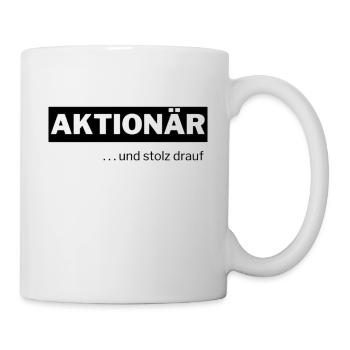Aktionär und stolz drauf - Tasse - Weiß - Rechts