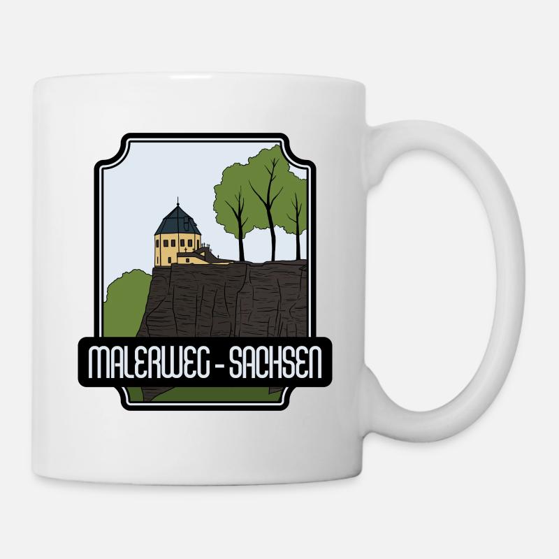 Malerweg - Sachsen - Tasse - Weiß