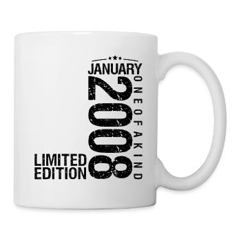 Birthday January 2008 January born in January - Mug - white - Right