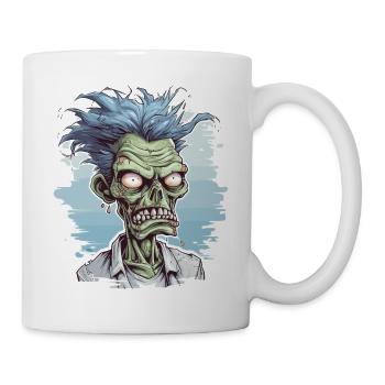 Halloween Horreur Effrayante Zombie - Mug blanc - blanc - Droite