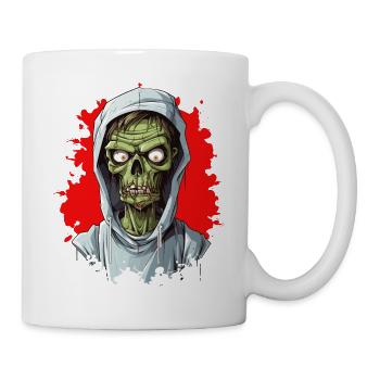 Halloween Horreur Effrayante Zombie - Mug blanc - blanc - Droite